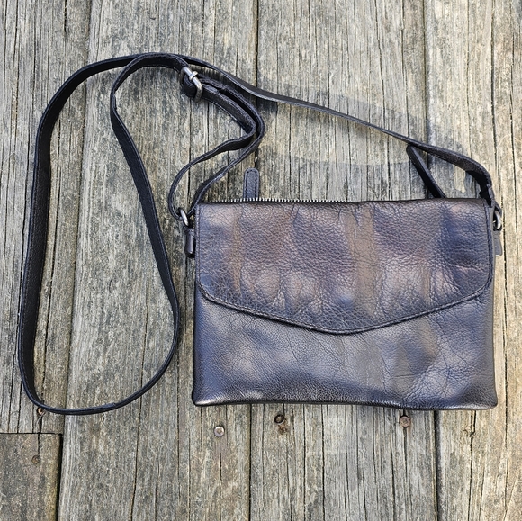 Vilencia Handbags - Vilencia Holland Black leather crossbody,Organizer,Three Compartments